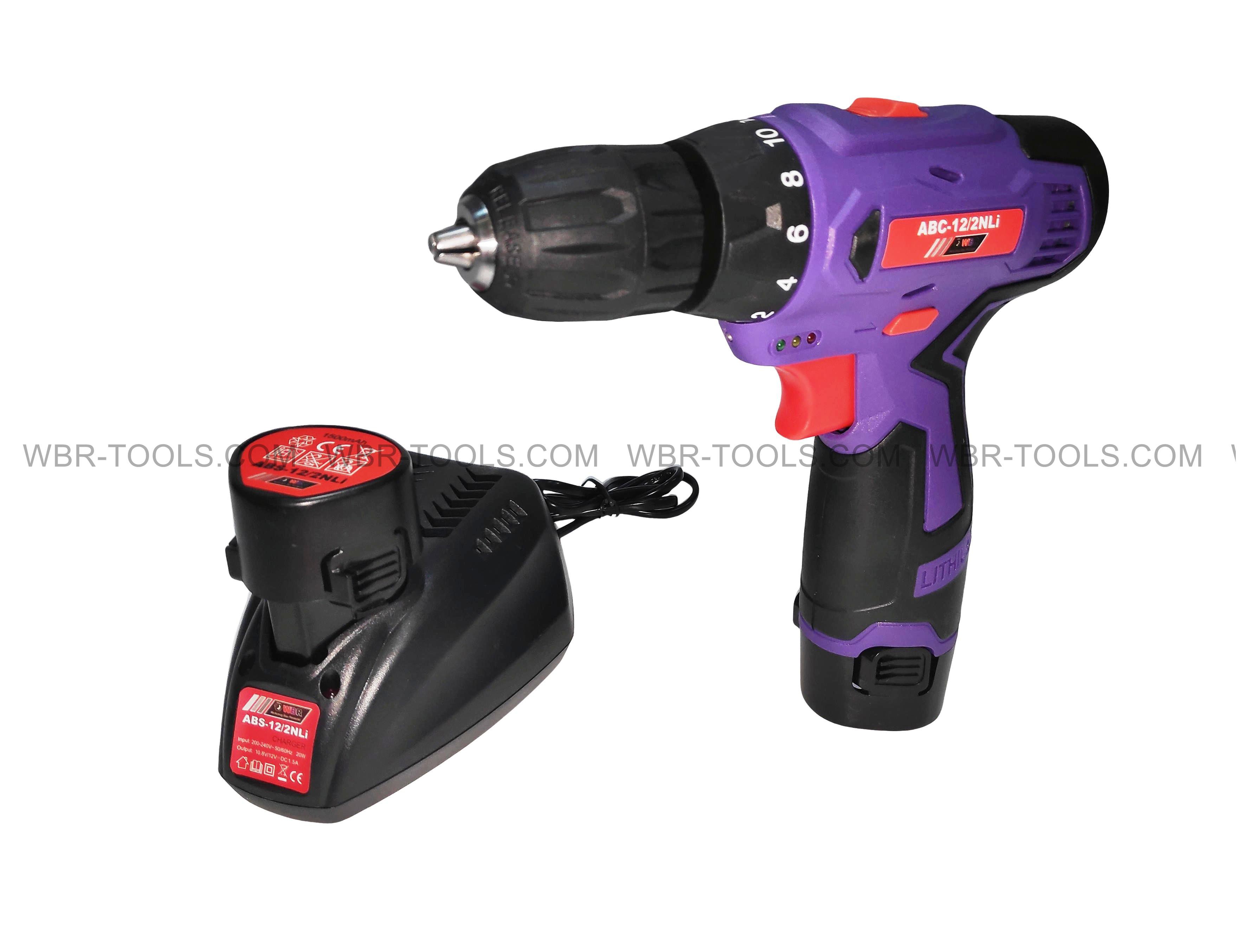 Дрель-шуруповерт аккум. WBR ABS-12/2NLI